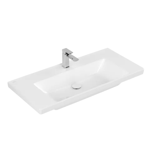 VILLEROY BOCH Skříňkové umyvadlo Subway 3.0, 1000 x 470 x 165 mm, bílá alpská, bez přepadu #4A70A201