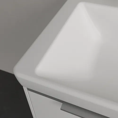 VILLEROY BOCH Umyvadlo Subway 3.0, 600 x 470 x 165 mm, Stone White CeramicPlus, bez přepadu #4A7061RW, obrázek 5