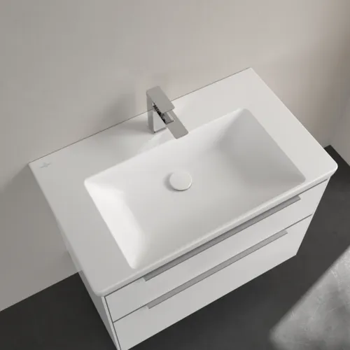 VILLEROY BOCH Umyvadlo Subway 3.0, 800 x 470 x 165 mm, Stone White CeramicPlus, bez přepadu #4A7081RW, obrázek 4