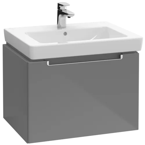 VILLEROY BOCH Subway 2.0 Vanity unit, 1 zásuvka, 587 x 420 x 454 mm, lesklá šedá #A68710FP