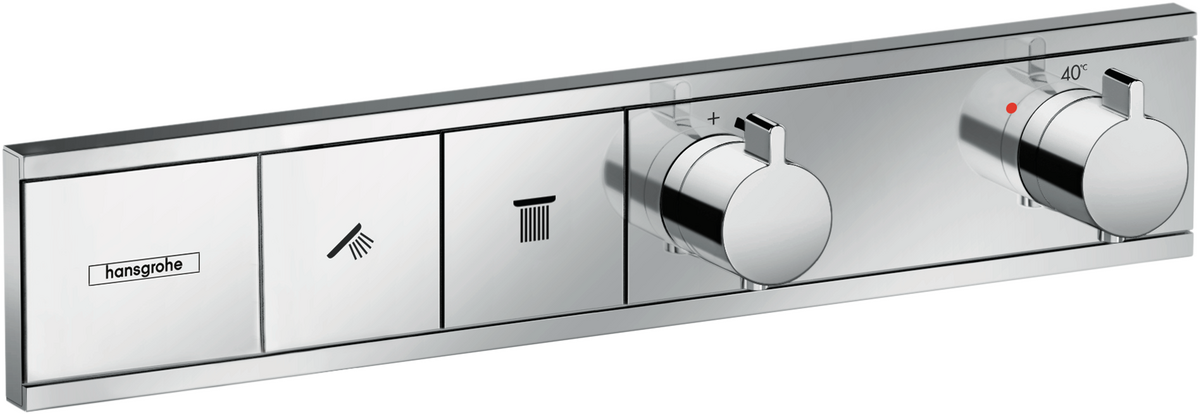 HANSGROHE RainSelect Termostat pod omítku pro 2 spotřebiče #15380000 - chrom