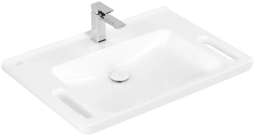 VILLEROY BOCH Umyvadlo ViCare ViCare, 800 x 550 x 180 mm, bílé Alpine CeramicPlus, bez přepadu #4A6881R1