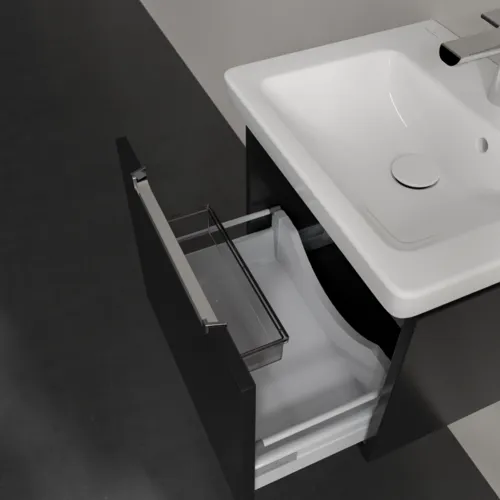 VILLEROY BOCH Subway 2.0 Vanity unit, 1 zásuvka, 485 x 420 x 379 mm, černý matný lak #A68510PD, obrázek 6
