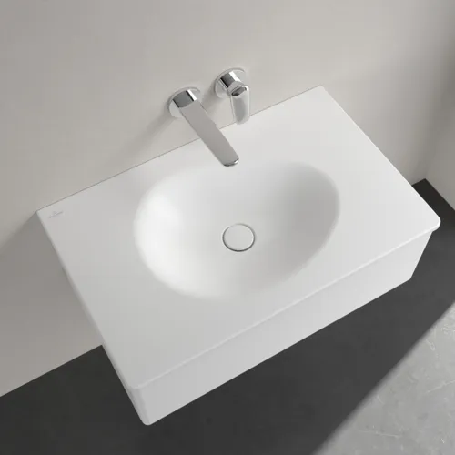 VILLEROY BOCH Umyvadlo na skříňku Antao, 800 x 500 x 150 mm, Stone White CeramicPlus, bez přepadu #4A7583RW, obrázek 4