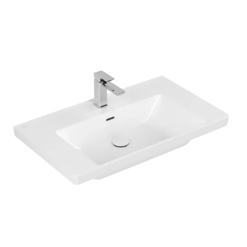 VILLEROY BOCH Umyvadlo Subway 3.0, 800 x 470 x 165 mm, Stone White CeramicPlus, s přepadem #4A7080RW
