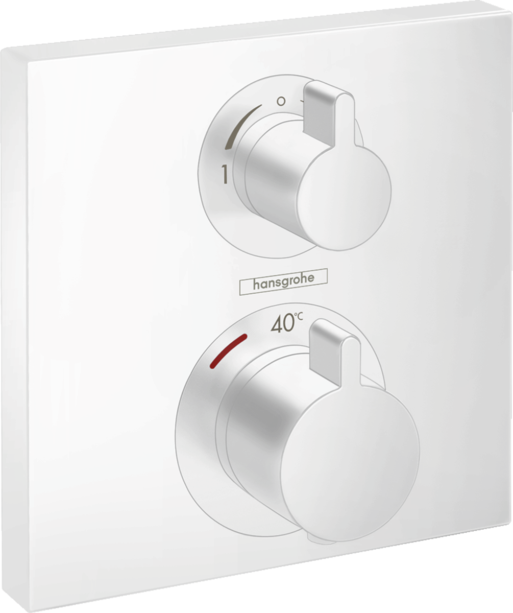 HANSGROHE Ecostat Square termostat pod omítku pro 2 spotřebiče #15714700 - matná bílá