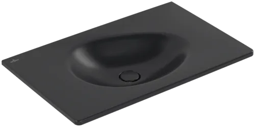 VILLEROY BOCH Umyvadlo na skříňku Antao, 800 x 500 x 150 mm, Pure Black CeramicPlus, bez přepadu #4A7583R7