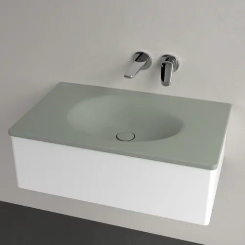 VILLEROY BOCH Umyvadlo na skříňku Antao, 800 x 500 x 150 mm, Morning Green CeramicPlus, bez přepadu #4A7583R8, obrázek 3
