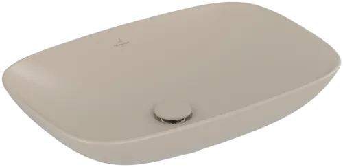 VILLEROY BOCH Umyvadlo na desku Loop & Friends, 620 x 420 x 120 mm, Almond CeramicPlus, bez přepadu #4A5001AM
