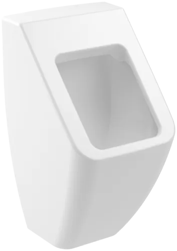 VILLEROY BOCH Sací pisoár Venticello, bez víka, skrytý přívod, 285 x 320 mm, Stone White CeramicPlus #5504R0RW