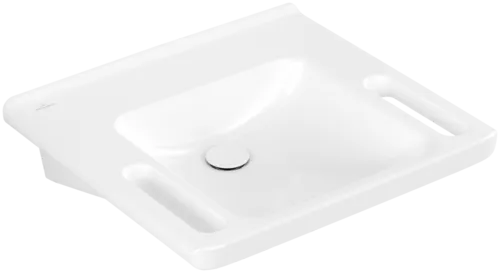VILLEROY BOCH ViCare umyvadlo ViCare, 600 x 550 x 180 mm, bílé Alpine AntiBac CeramicPlus, bez přepadu #4A6863T2
