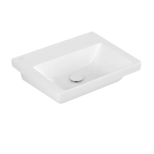 VILLEROY BOCH Umyvadlo Subway 3.0, 550 x 440 x 165 mm, Stone White CeramicPlus, bez přepadu #4A7058RW