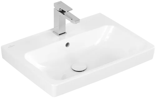 VILLEROY BOCH Umyvadlo Architectura, 600 x 445 x 165 mm, bílé Alpin AntiBac CeramicPlus, s přepadem, leštěné #4A876GT2