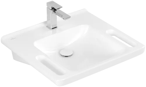 VILLEROY BOCH ViCare umyvadlo ViCare, 600 x 550 x 180 mm, bílé Alpine AntiBac CeramicPlus, bez přepadu #4A6861T2
