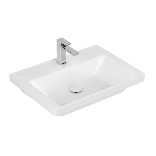 VILLEROY BOCH Umyvadlo Subway 3.0, 650 x 470 x 165 mm, bílé Alpine CeramicPlus, bez přepadu #4A7066R1