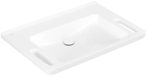 VILLEROY BOCH ViCare umyvadlo ViCare, 800 x 550 x 180 mm, bílé Alpine AntiBac CeramicPlus, bez přepadu #4A6883T2