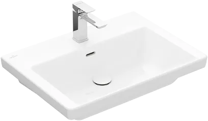 VILLEROY BOCH Umyvadlo Subway 3.0, 650 x 470 x 165 mm, Stone White CeramicPlus, s přepadem, neleštěné #4A7067RW