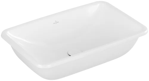 VILLEROY BOCH Vestavné umyvadlo Loop & Friends, 675 x 450 x 185 mm, bílá Alpine CeramicPlus, s přepadem, neleštěné #4A6600R1