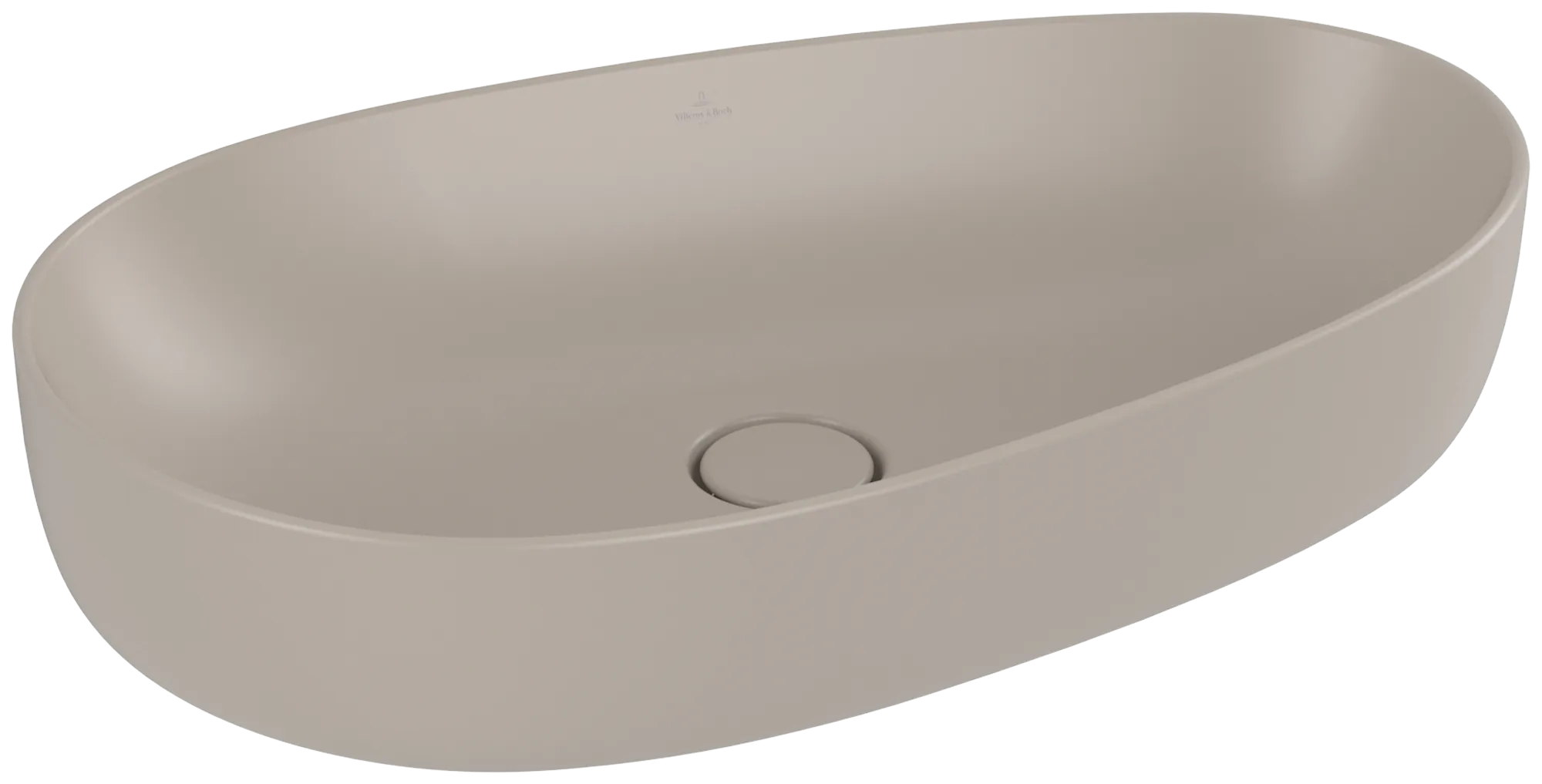 VILLEROY BOCH Umyvadlo na desku Antao, 650 x 400 x 146 mm, Almond CeramicPlus, bez přepadu #4A7465AM