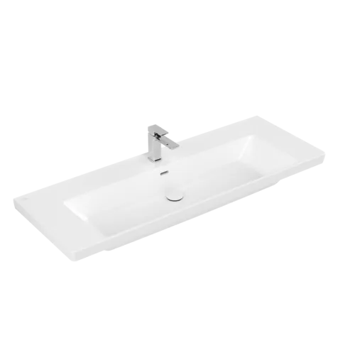 VILLEROY BOCH Umyvadlo Subway 3.0, 1300 x 475 x 170 mm, Stone White CeramicPlus, s přepadem #4A70D5RW