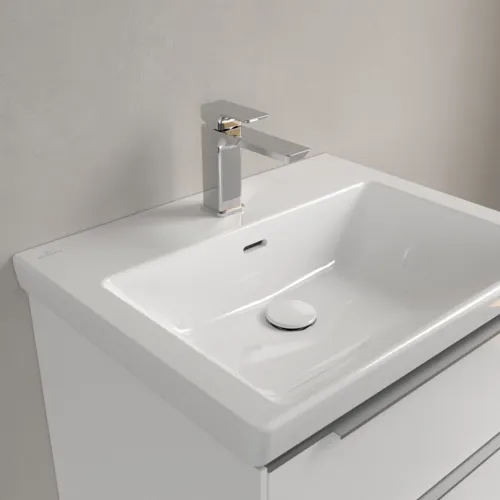 VILLEROY BOCH Umyvadlo Subway 3.0, 600 x 470 x 165 mm, bílé Alpine CeramicPlus, s přepadem #4A7060R1, obrázek 8