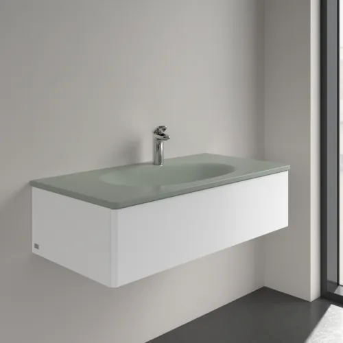 VILLEROY BOCH Umyvadlo na skříňku Antao, 1000 x 500 x 150 mm, Morning Green CeramicPlus, se skrytým přepadem #4A76ABR8, obrázek 2