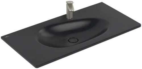 VILLEROY BOCH Umyvadlo na skříňku Antao, 1000 x 500 x 150 mm, Pure Black CeramicPlus, se skrytým přepadem #4A76ABR7