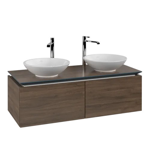 VILLEROY BOCH Legato toaletní skříňka, 2 výsuvy, 1200 x 380 x 500 mm, Arizona Oak / Arizona Oak #B58300VH