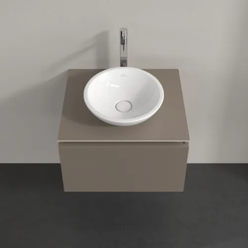 VILLEROY BOCH Legato toaletní skříňka, 1 zásuvka, 600 x 380 x 500 mm, Truffle Grey / Truffle Grey #B56700VG, obrázek 4