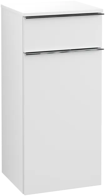 VILLEROY BOCH Venticello boční skříňka, 1 dvířka, 1 zásuvka, 404 x 866 x 372 mm, bílá matná / bílá matná #A95011MS
