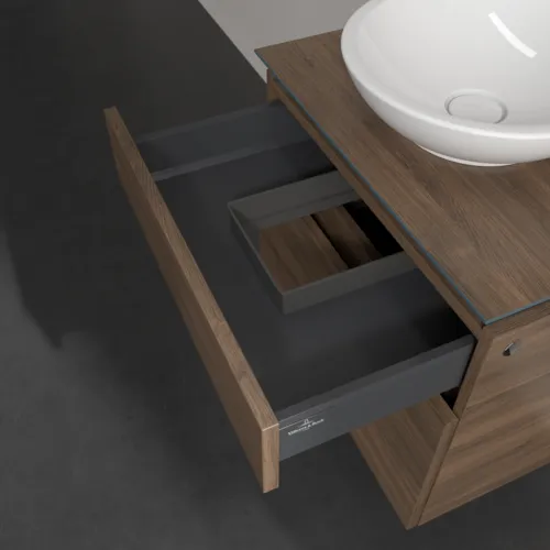 VILLEROY BOCH Legato toaletní skříňka, 2 výsuvy, 600 x 550 x 500 mm, Arizona Oak / Arizona Oak #B56800VH, obrázek 7