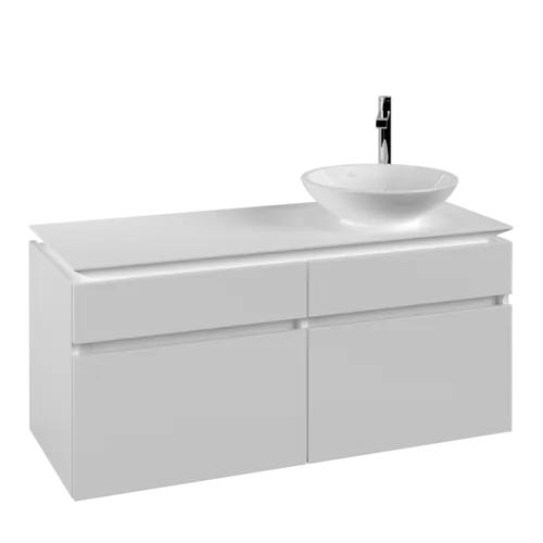 VILLEROY BOCH Legato toaletní skříňka, 4 výsuvy, 1200 x 550 x 500 mm, bílá matná / bílá matná #B58200MS