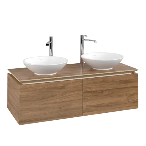 VILLEROY BOCH Legato toaletní skříňka, 2 výsuvy, 1200 x 380 x 500 mm, dub Kansas / dub Kansas #B58300RH
