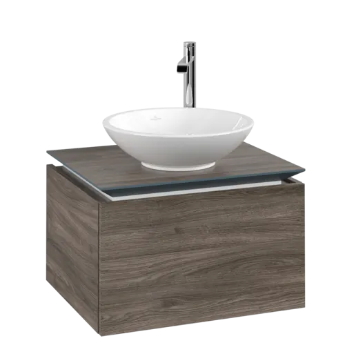 VILLEROY BOCH Legato toaletní skříňka, 1 zásuvka, 600 x 380 x 500 mm, Kamenný dub / Kamenný dub #B56700RK