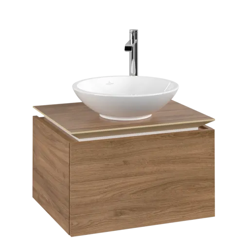 VILLEROY BOCH Legato toaletní skříňka, 1 zásuvka, 600 x 380 x 500 mm, dub Kansas / dub Kansas #B56700RH