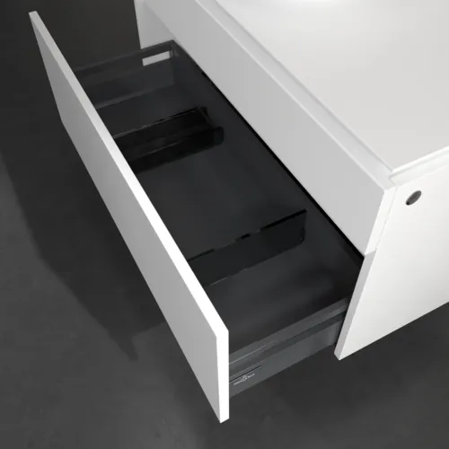 VILLEROY BOCH Legato toaletní skříňka, 2 výsuvy, 1000 x 550 x 500 mm, bílá matná / bílá matná #B57200MS, obrázek 6