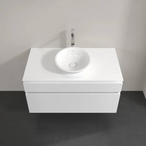 VILLEROY BOCH Legato toaletní skříňka, 2 výsuvy, 1000 x 550 x 500 mm, bílá matná / bílá matná #B57200MS, obrázek 4