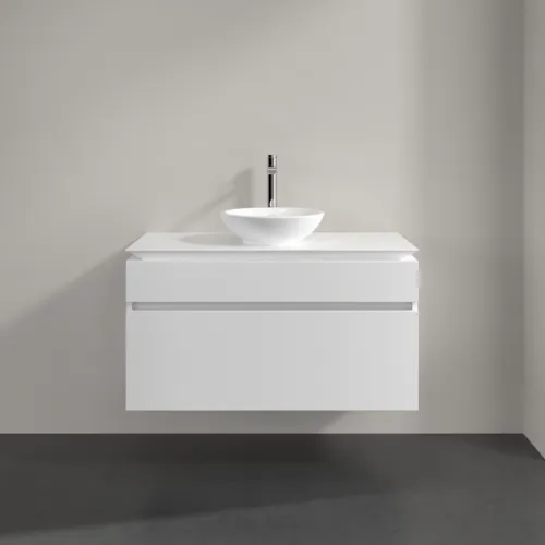 VILLEROY BOCH Legato toaletní skříňka, 2 výsuvy, 1000 x 550 x 500 mm, bílá matná / bílá matná #B57200MS, obrázek 3