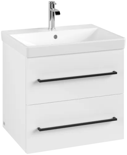 VILLEROY BOCH Avento toaletní skříňka, 2 výsuvy, 576 x 514 x 484 mm, lesklá bílá #A88910VE