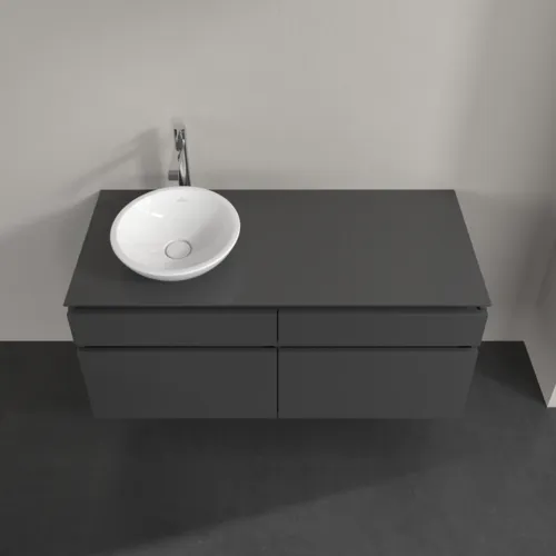 VILLEROY BOCH Legato toaletní skříňka, 4 výsuvy, 1200 x 550 x 500 mm, lesklá šedá / lesklá šedá #B58000FP, obrázek 4