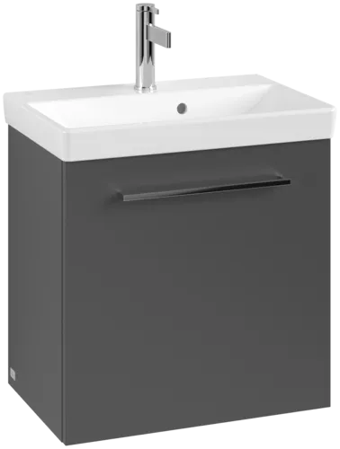 VILLEROY BOCH Avento toaletní skříňka, 1 dvířka, 526 x 514 x 384 mm, grafitová barva #A88801VR