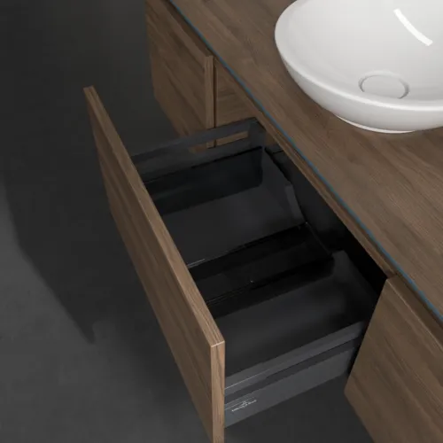 VILLEROY BOCH Legato toaletní skříňka, 3 výsuvy, 1400 x 380 x 500 mm, Arizona Oak / Arizona Oak #B58500VH, obrázek 6