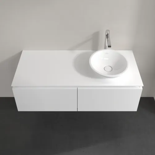 VILLEROY BOCH Legato toaletní skříňka, 2 výsuvy, 1200 x 380 x 500 mm, lesklá bílá / lesklá bílá #B58100DH, obrázek 4