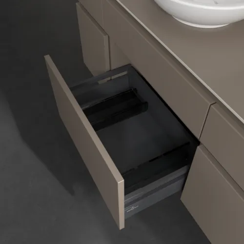 VILLEROY BOCH Legato toaletní skříňka, s osvětlením, 5 výsuvů, 1200 x 550 x 500 mm, Truffle Grey / Truffle Grey #B578L0VG, obrázek 5