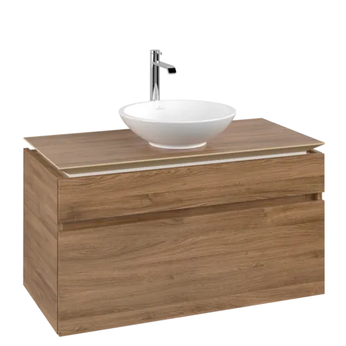 VILLEROY BOCH Legato toaletní skříňka, 2 výsuvy, 1000 x 550 x 500 mm, dub Kansas / dub Kansas #B57200RH