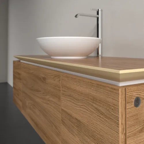 VILLEROY BOCH Legato toaletní skříňka, s osvětlením, 3 výsuvy, 1200 x 380 x 500 mm, dub Kansas / dub Kansas #B577L0RH, obrázek 4