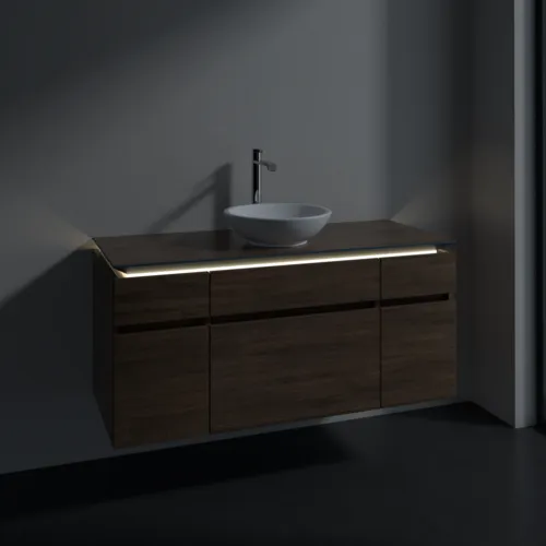 VILLEROY BOCH Legato toaletní skříňka, s osvětlením, 5 výsuvů, 1200 x 550 x 500 mm, Arizona Oak / Arizona Oak #B578L0VH, obrázek 3
