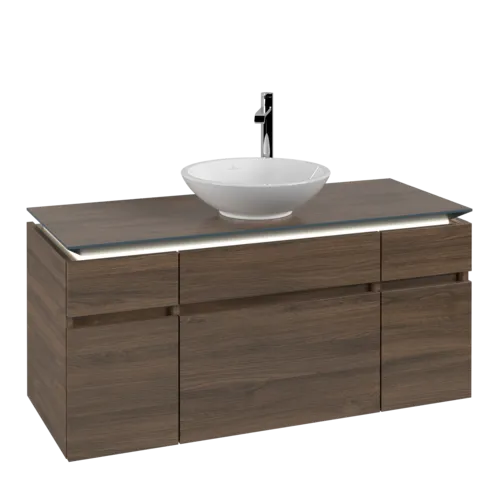 VILLEROY BOCH Legato toaletní skříňka, s osvětlením, 5 výsuvů, 1200 x 550 x 500 mm, Arizona Oak / Arizona Oak #B578L0VH