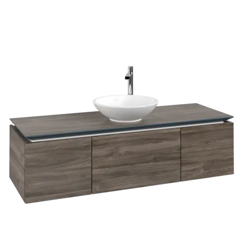 VILLEROY BOCH Legato toaletní skříňka, 3 výsuvy, 1400 x 380 x 500 mm, Kamenný dub / Kamenný dub #B58500RK