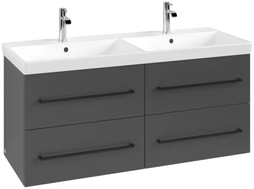 VILLEROY BOCH Avento toaletní skříňka, 4 výsuvy, 1180 x 514 x 484 mm, grafitová barva #A89310VR